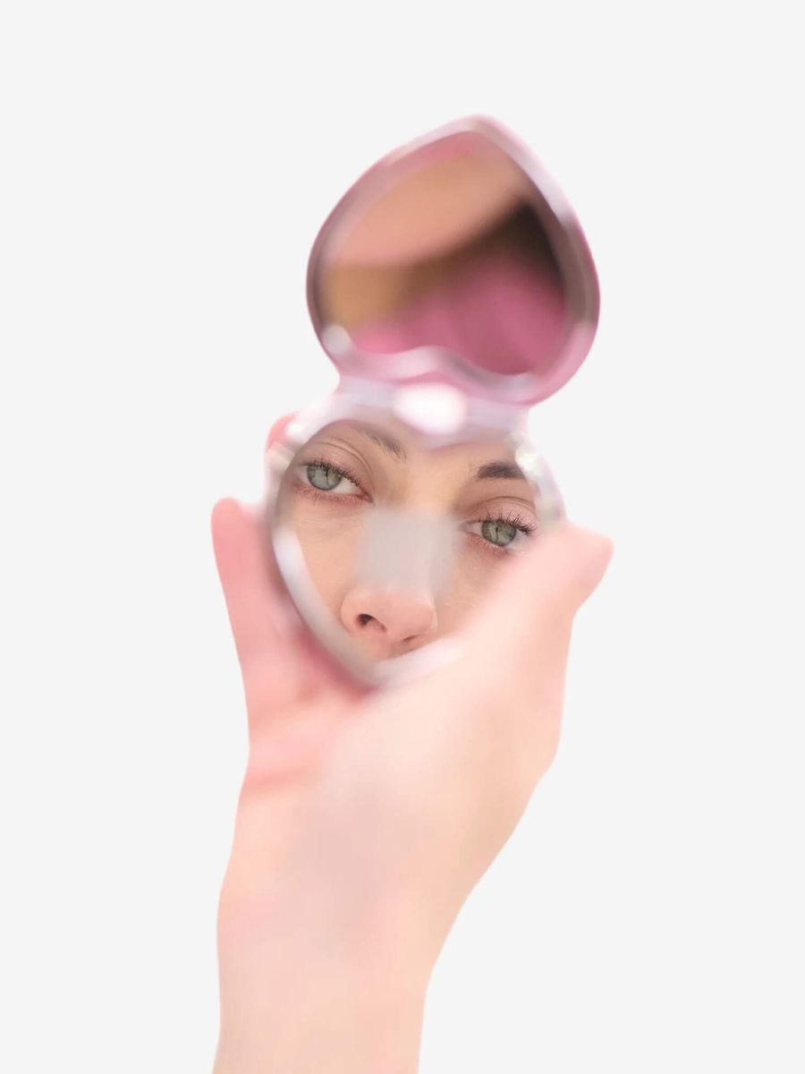 CARNE BOLLENTE — Брелок-зеркало (Self) Love Forever Red