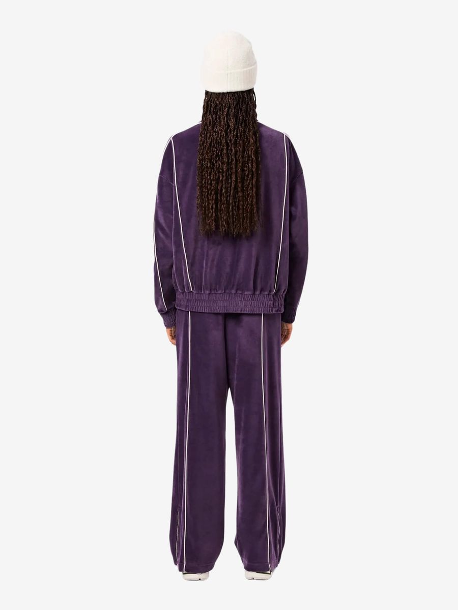 LACOSTE — Штаны W Velour Track Pant Violet
