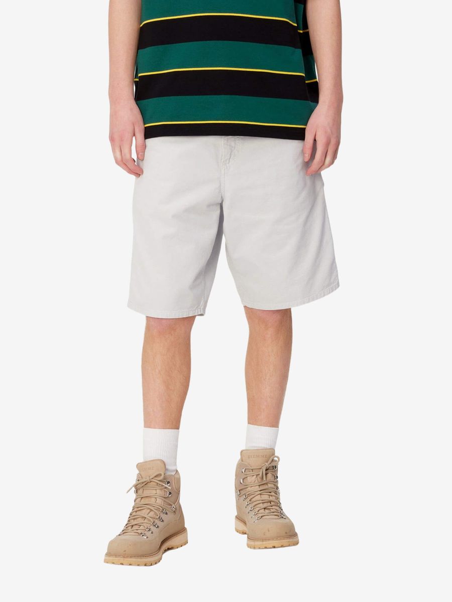 CARHARTT WIP — Шорты Single Knee Sonic Silver Garment Dyed