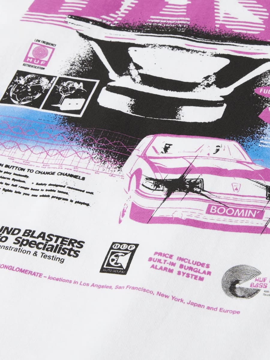 HUF — Футболка Bass Power S/S White