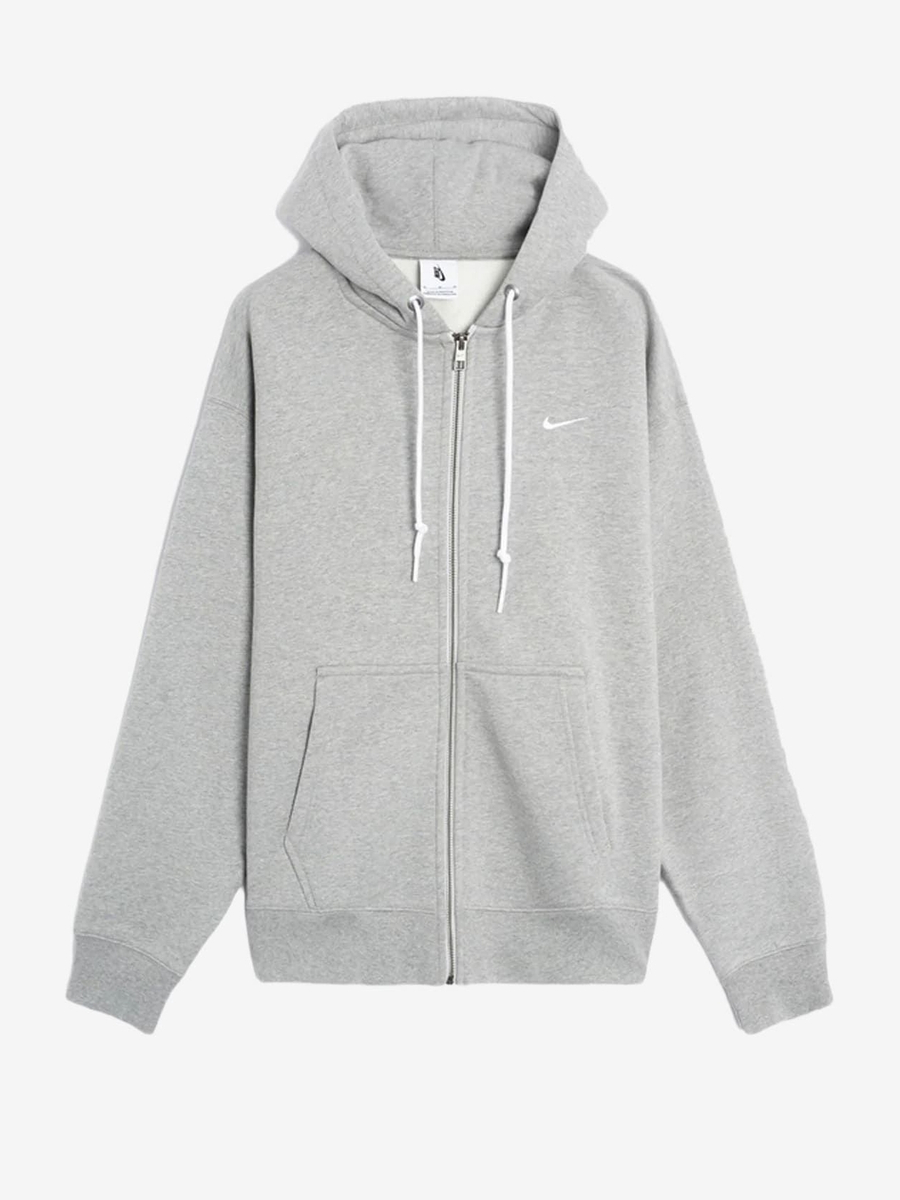 NIKE — Худи Solo Swoosh Fleece Full Zip Dark Heather Grey