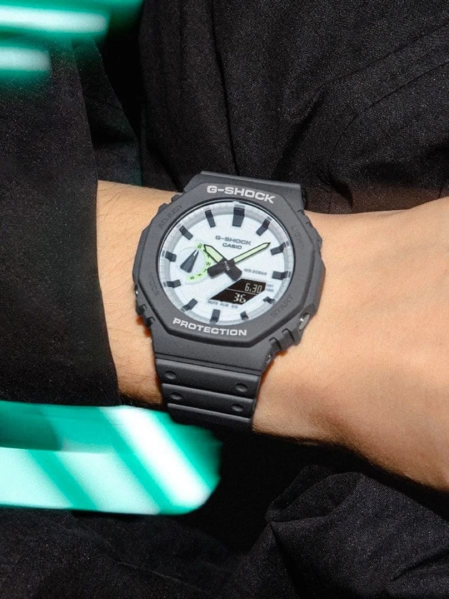 CASIO — Часы G-Shock GA-2100HD-8A Matte Grey/White