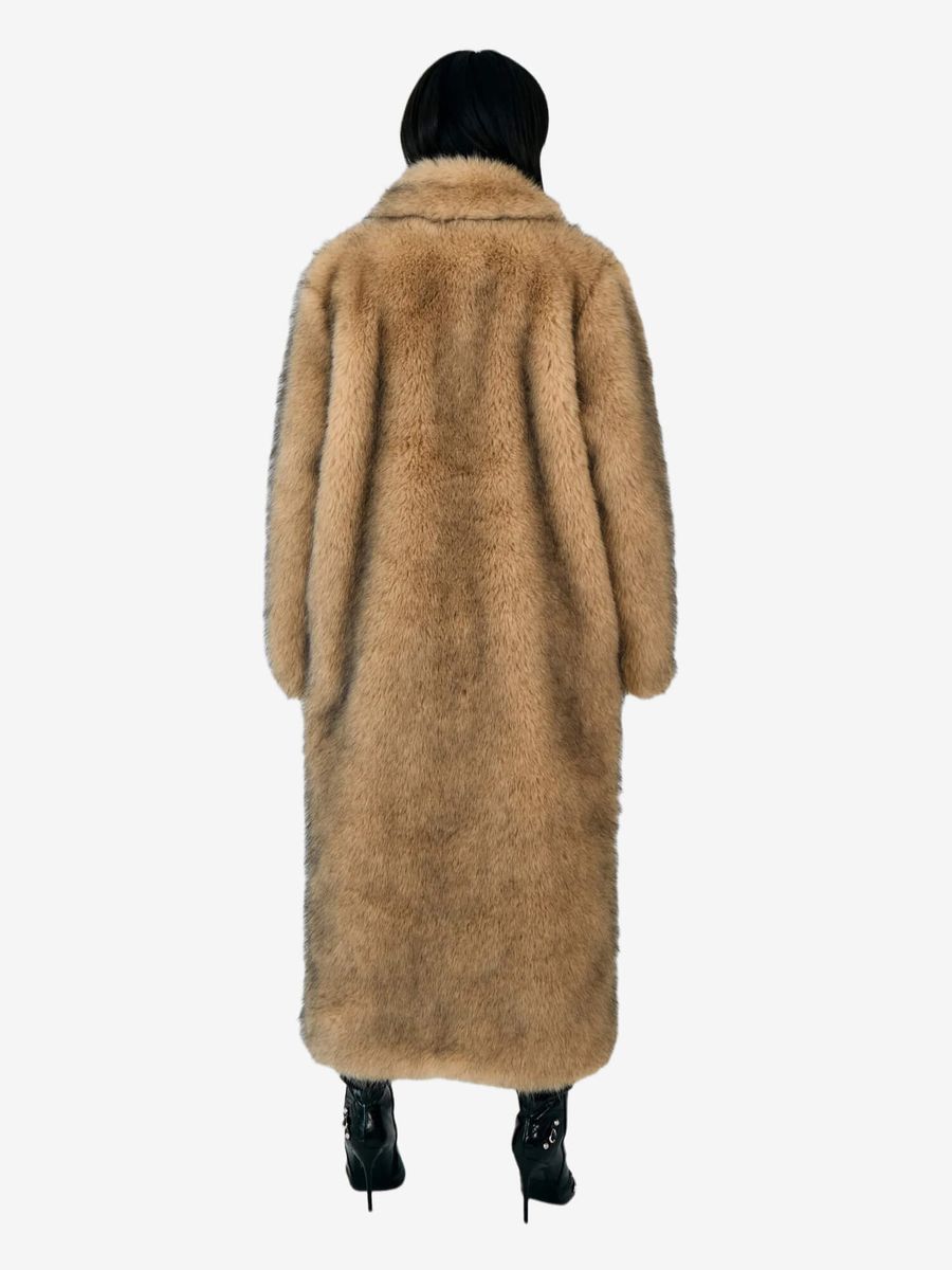 THE RAGGED PRIEST — Пальто меховое Tara Coat Beige