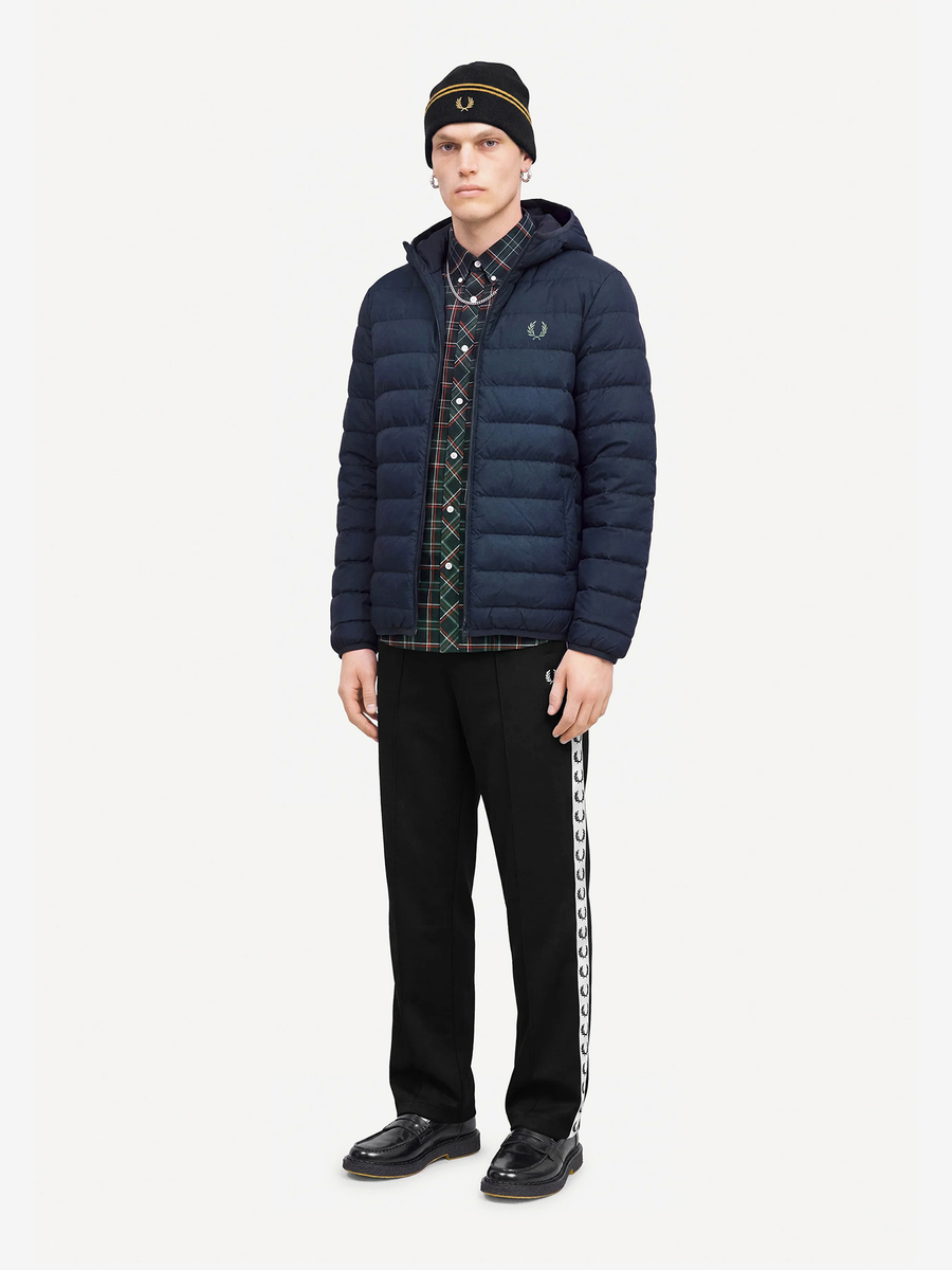 FRED PERRY — Куртка Hooded Insulated Jacket Navy Blue