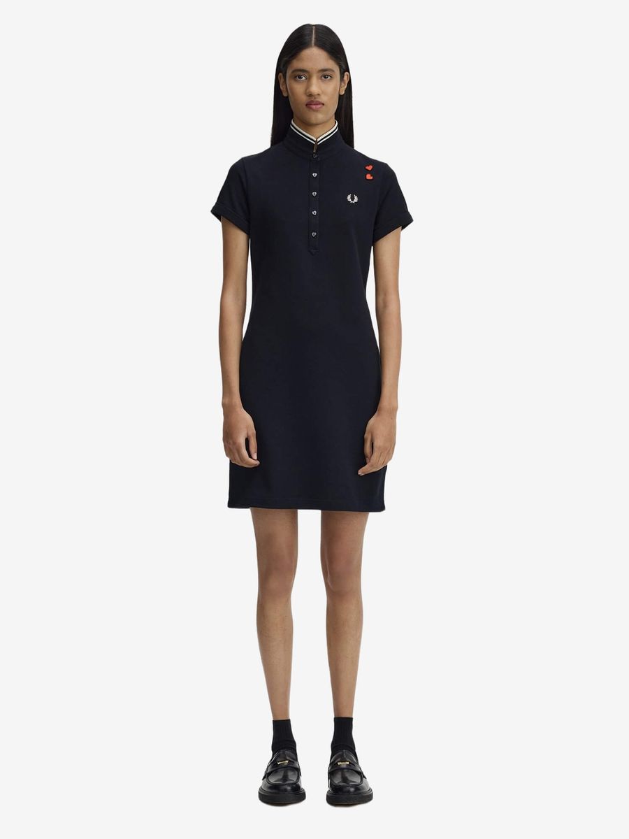 FRED PERRY — Платье Tipped Polo Dress Black