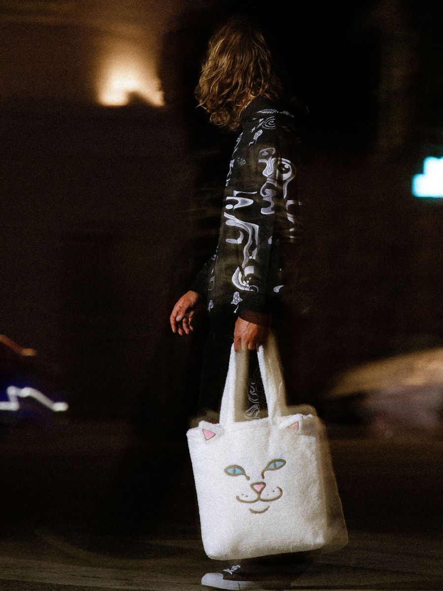 RIPNDIP — Сумка шоппер Lord Nermal Fluffy Tote White