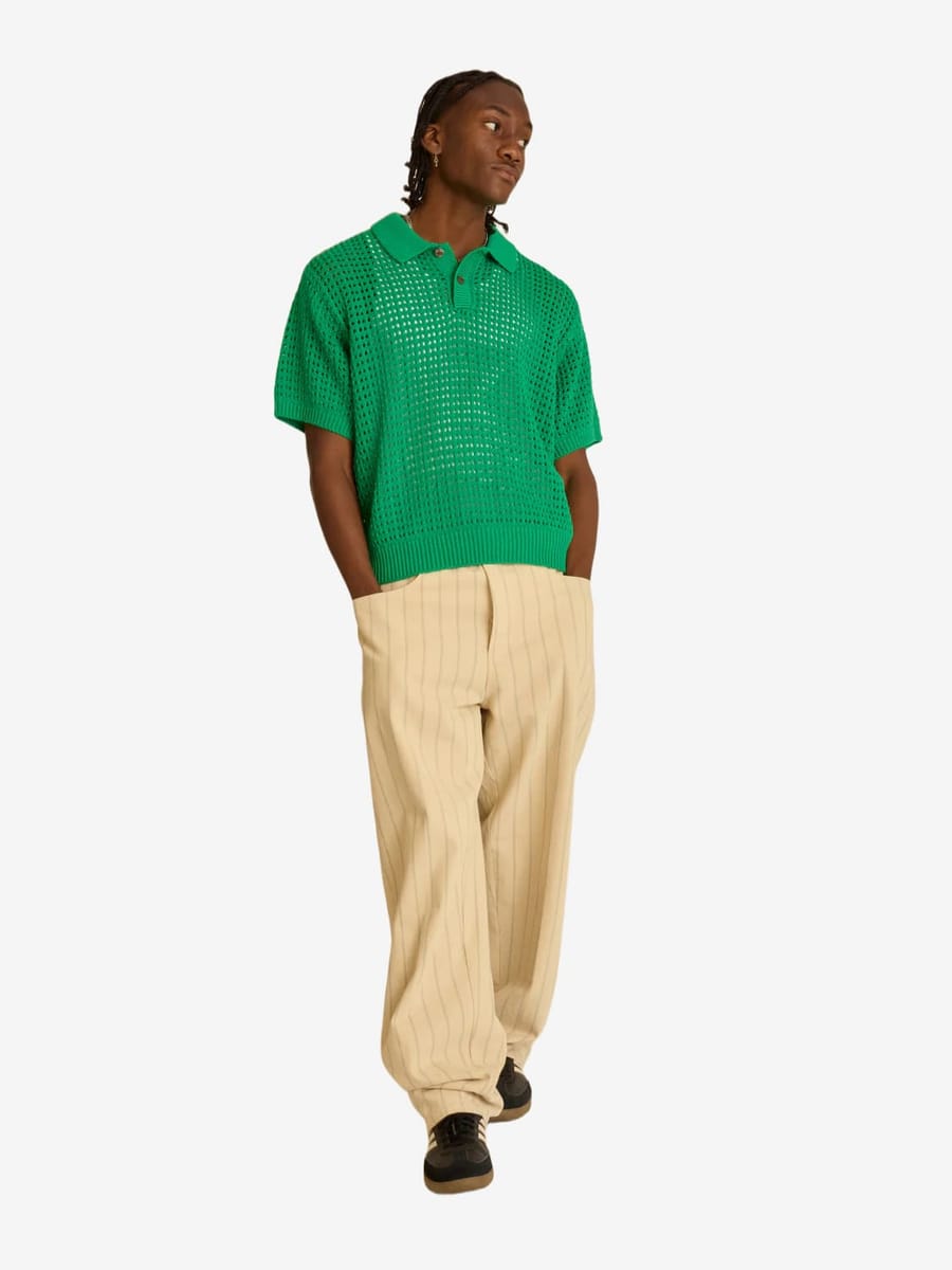 OBEY — Поло вязанное Kody Polo Green