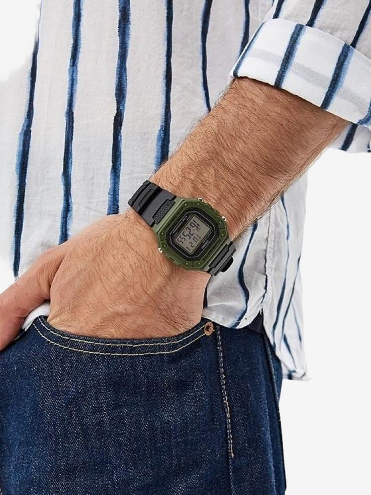 CASIO — Часы Iluminator W-218H-3A Khaki/Black