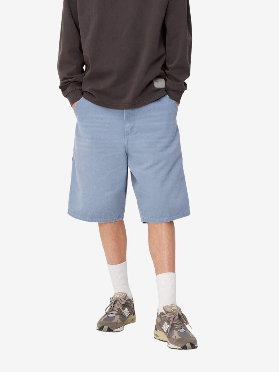 CARHARTT WIP — Шорты Single Knee Bay Blue (Aged Canvas)