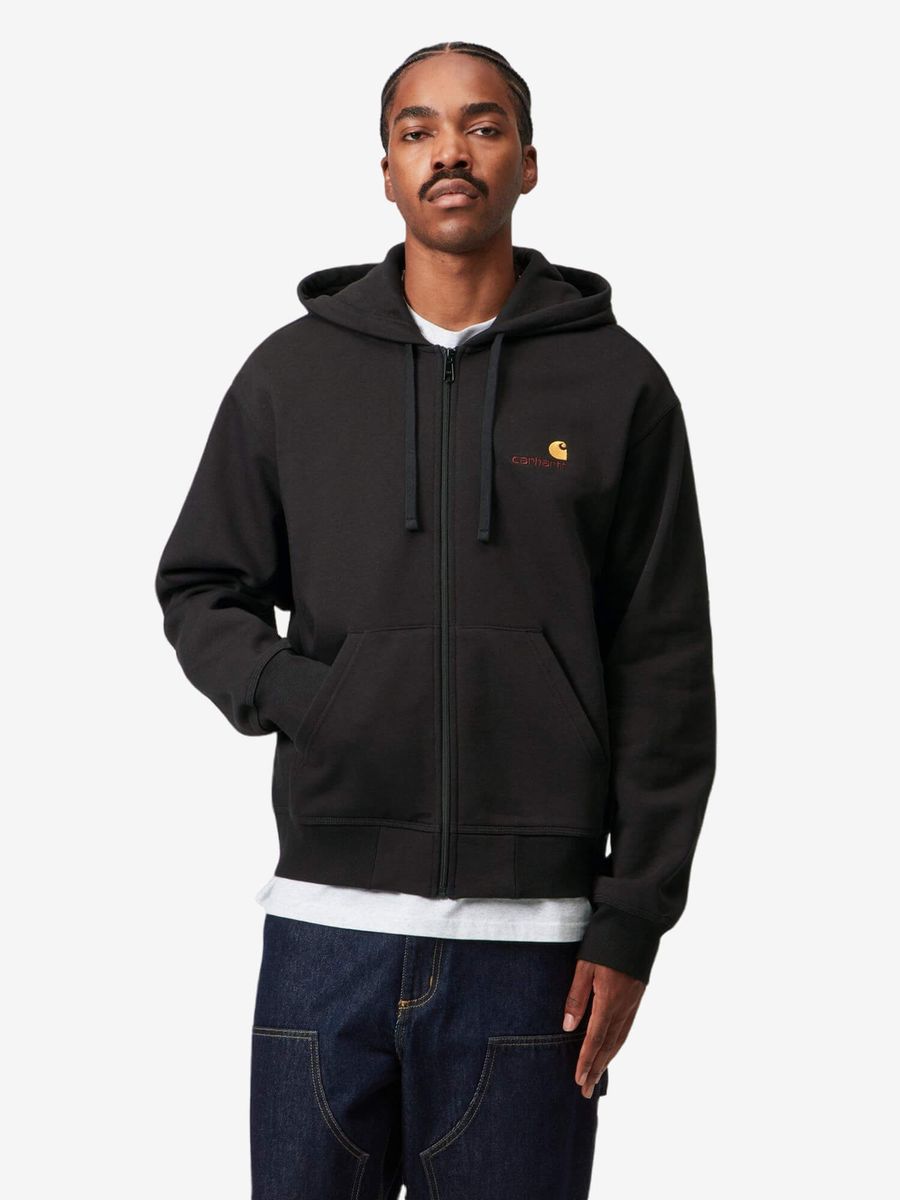 CARHARTT WIP — Zip-Худи American Script Black