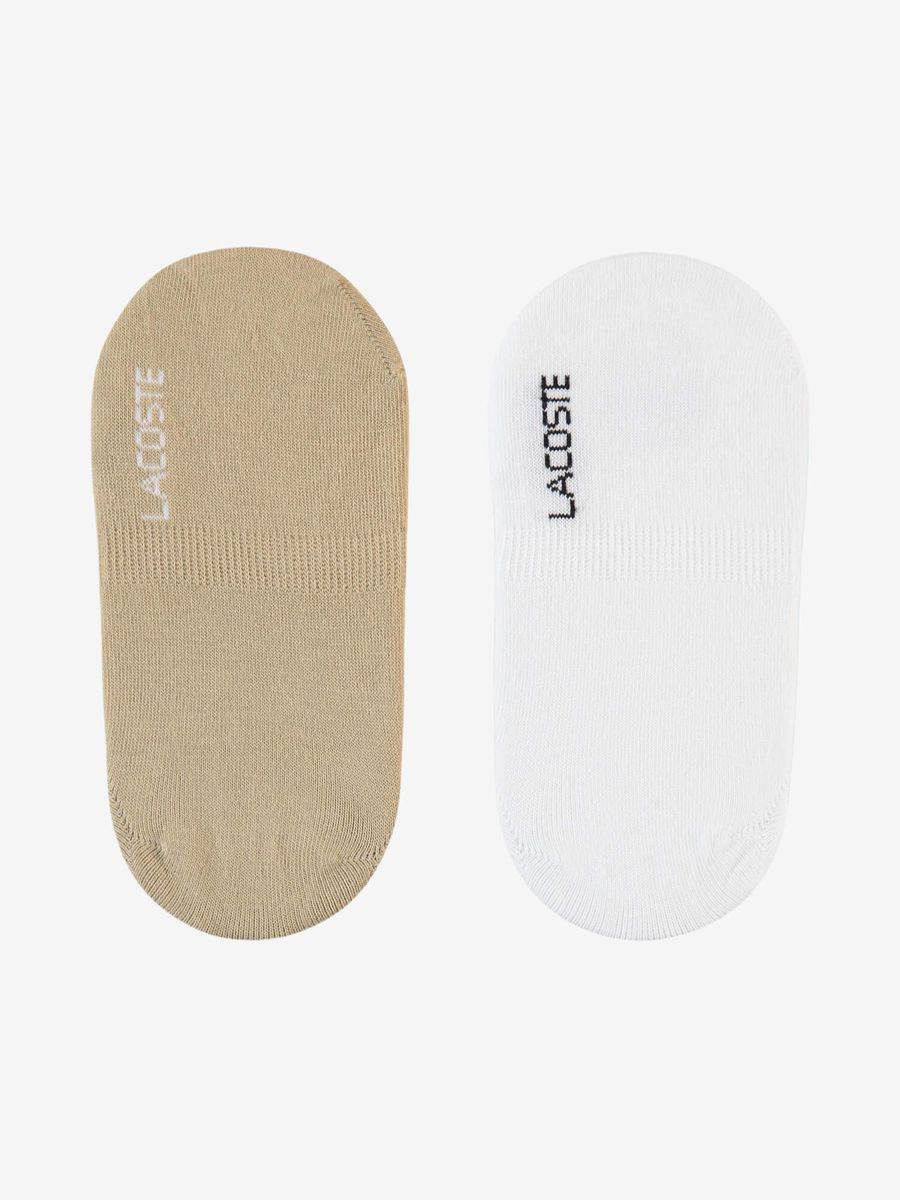 LACOSTE — Носки Lacoste No Show Beige/White