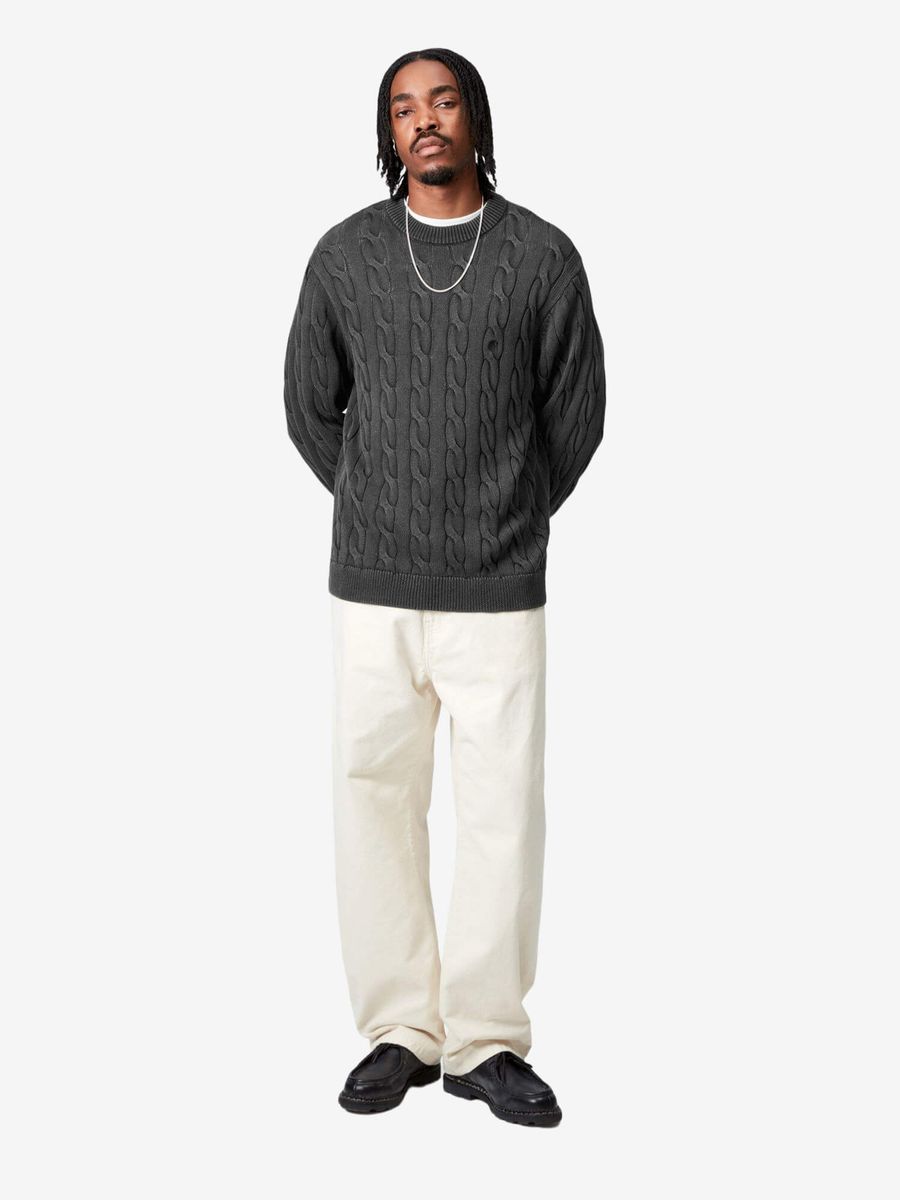 CARHARTT WIP — Свитер вязанный Carter Black (Garment Dyed)