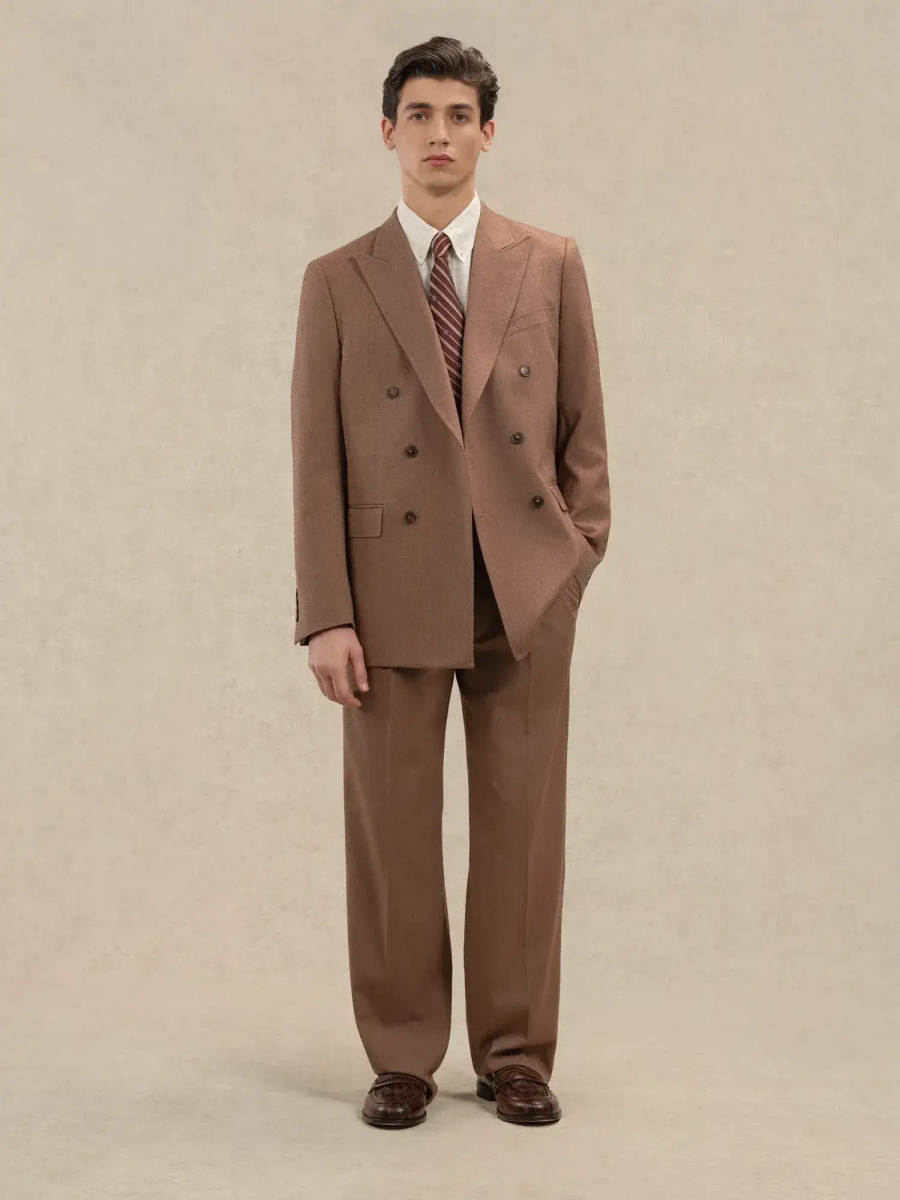DRÔLE DE MONSIEUR — Брюки Pantalon Golfeur Chevrons Brown