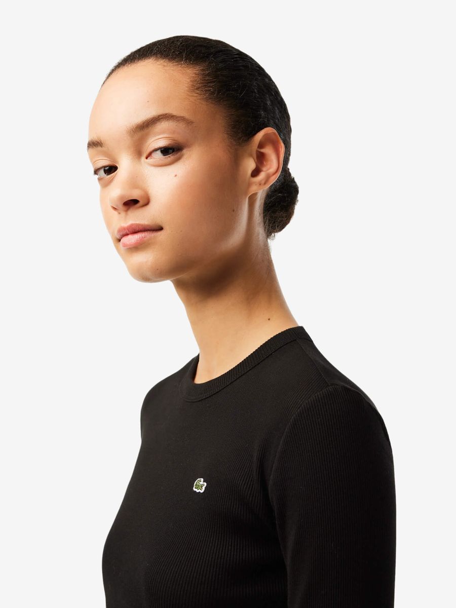 LACOSTE — Лонгслив W Slim Fit Black