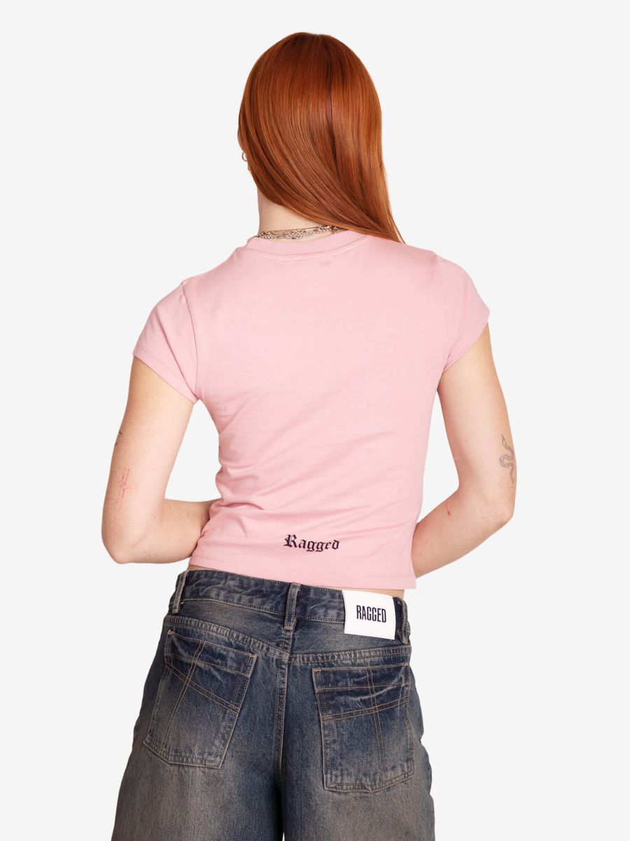 THE RAGGED PRIEST — Футболка Heart Baby Tee Pink