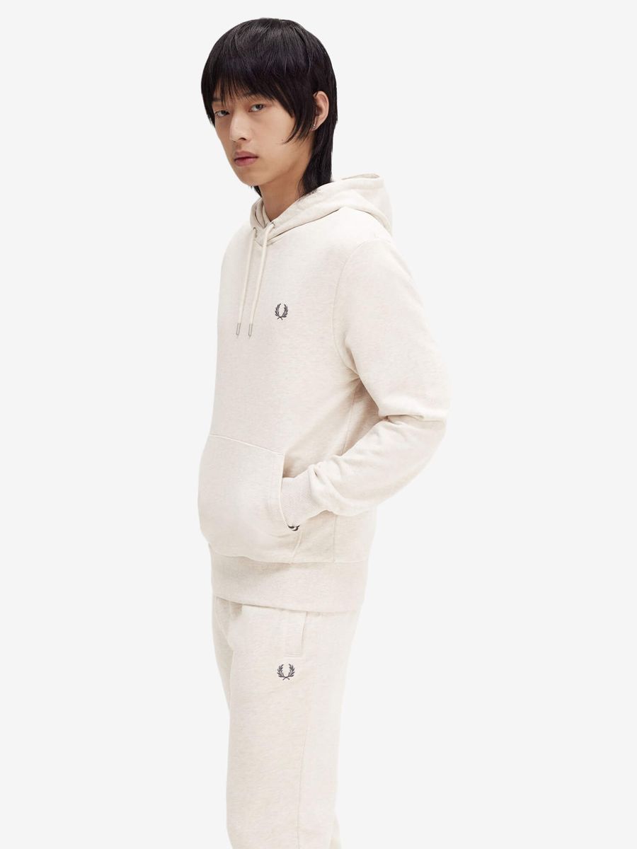 FRED PERRY — Худи Tipped Hooded Porridge Marl/Grey