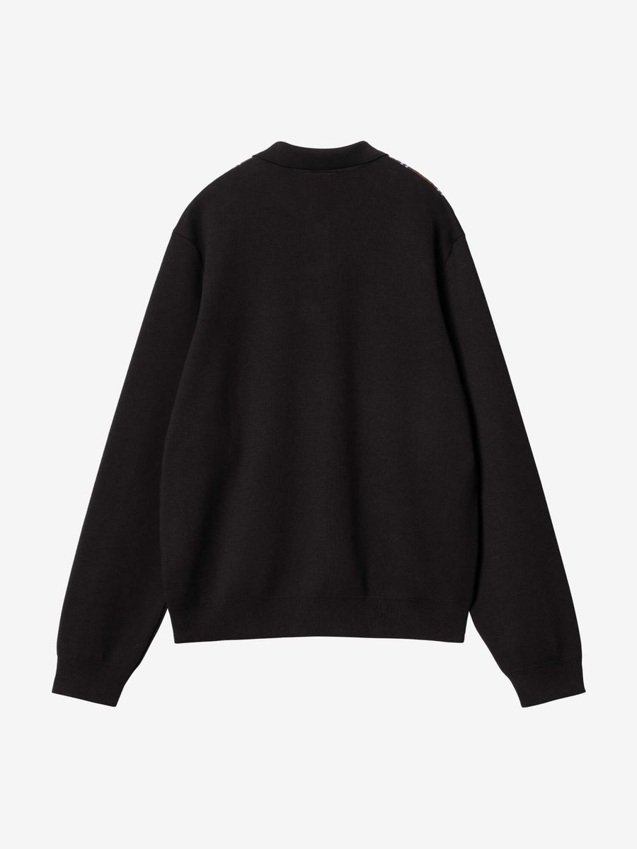 CARHARTT WIP — Свитер-Поло Arlo Polo Black/Aura Kendricks Stripe