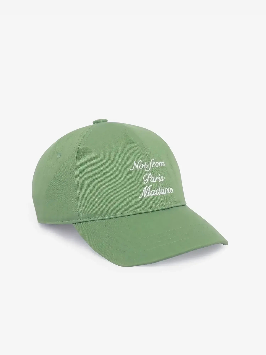 DRÔLE DE MONSIEUR — Кепка Casquette Slogan Calligraphy Light Green