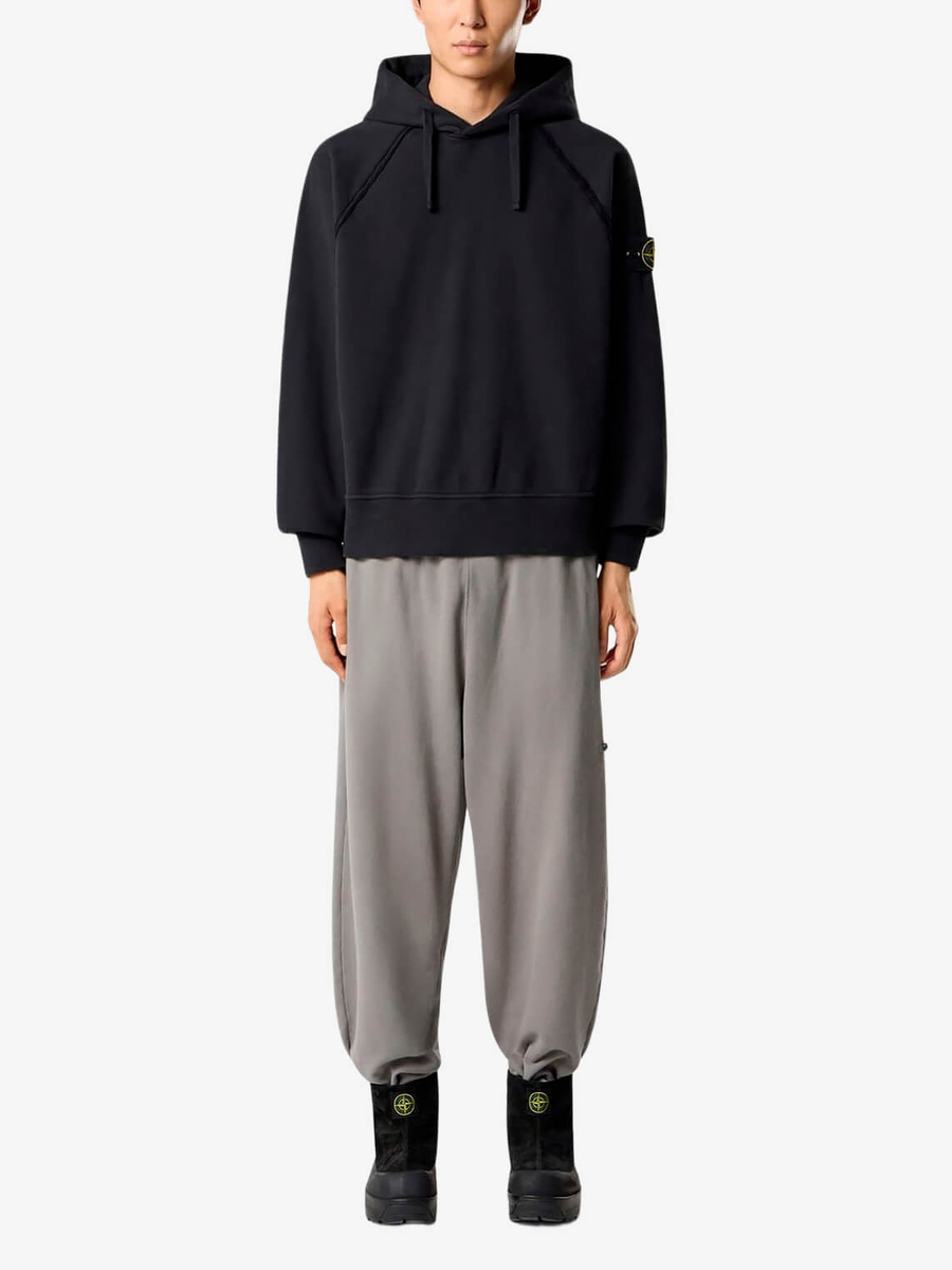 STONE ISLAND — Худи Brushed Organic Reglan Hood Black
