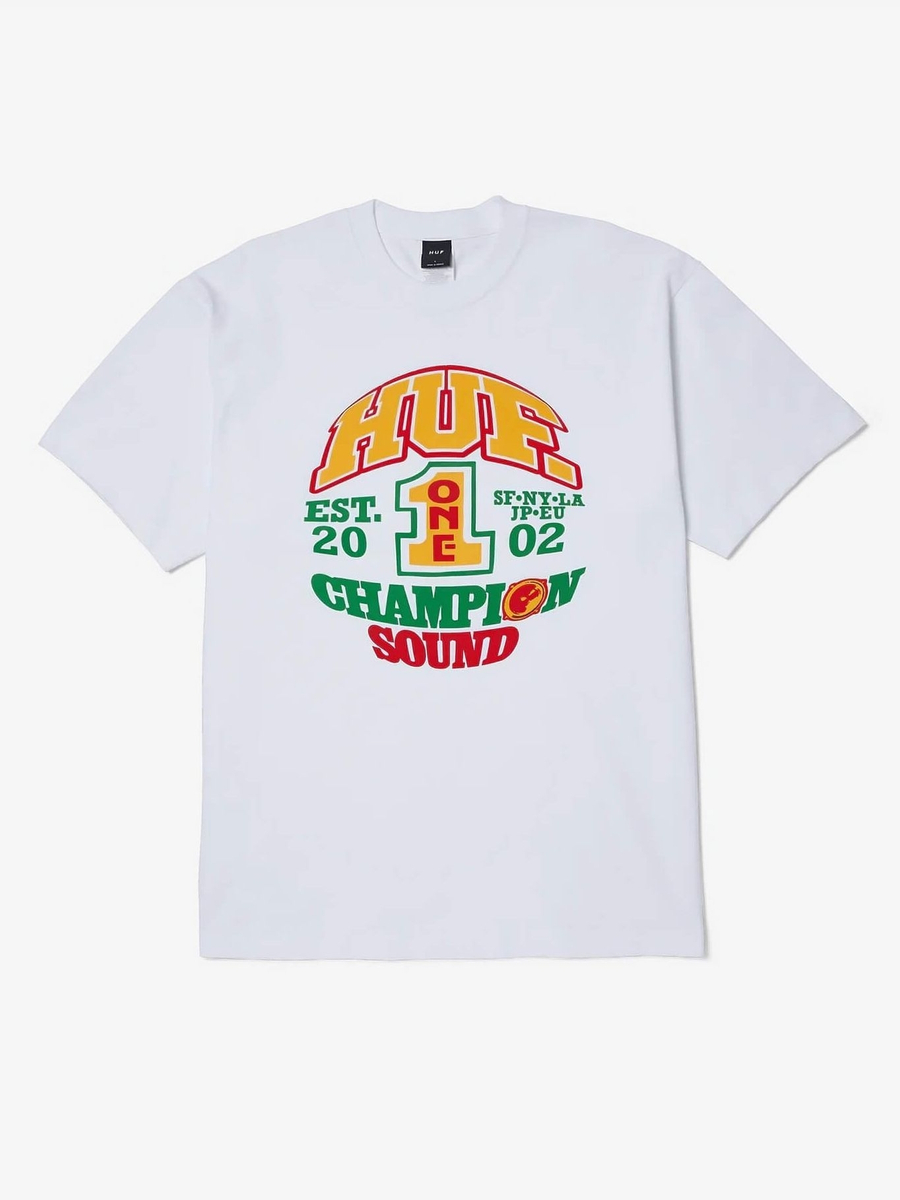 HUF — Футболка Champion Sound S/S White