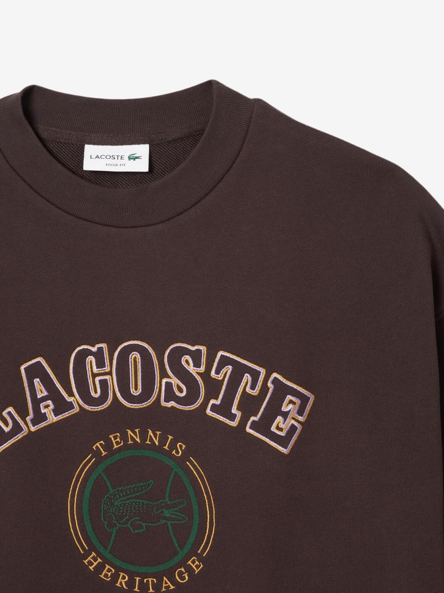 LACOSTE — Свитшот Herritage Herren Sweat Dark Brown