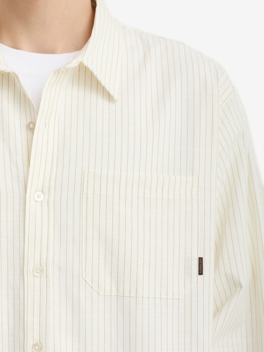 ОКТЯБРЬ — Рубашка AW'26 Stripe Oxford LS White Stripe