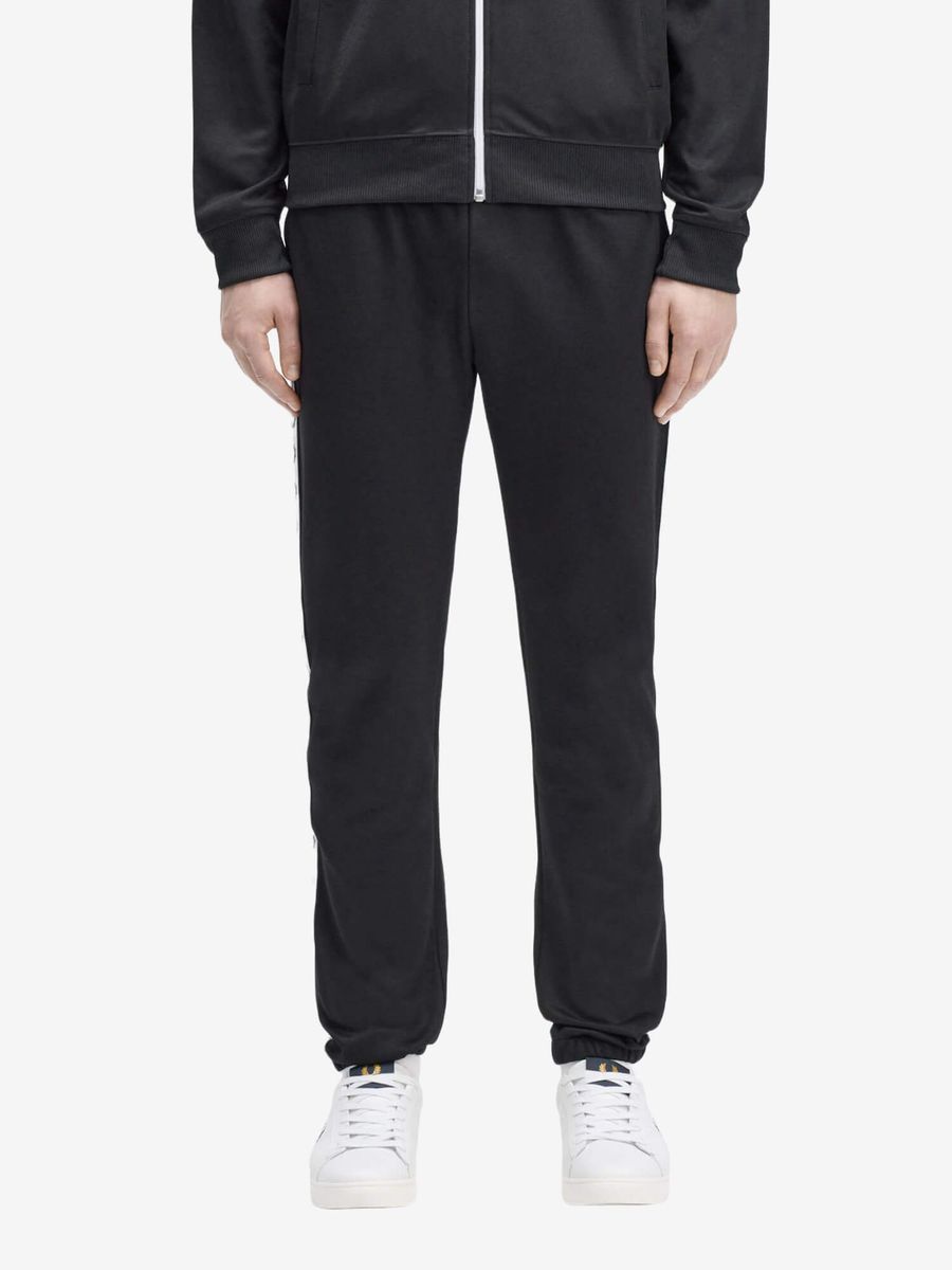 FRED PERRY — Штаны Taped Track Pant Black