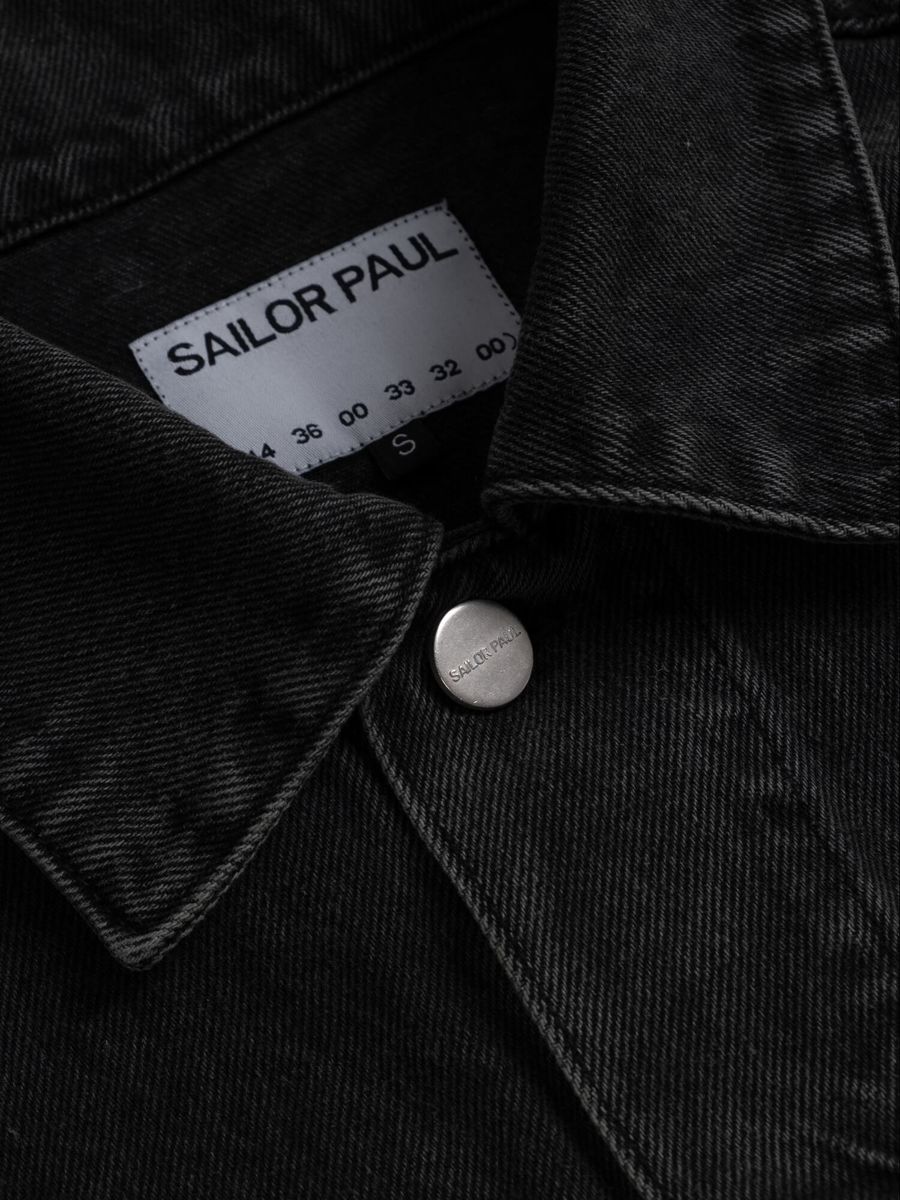 SAILOR PAUL — Куртка Crop Denim (Черный тонированный)