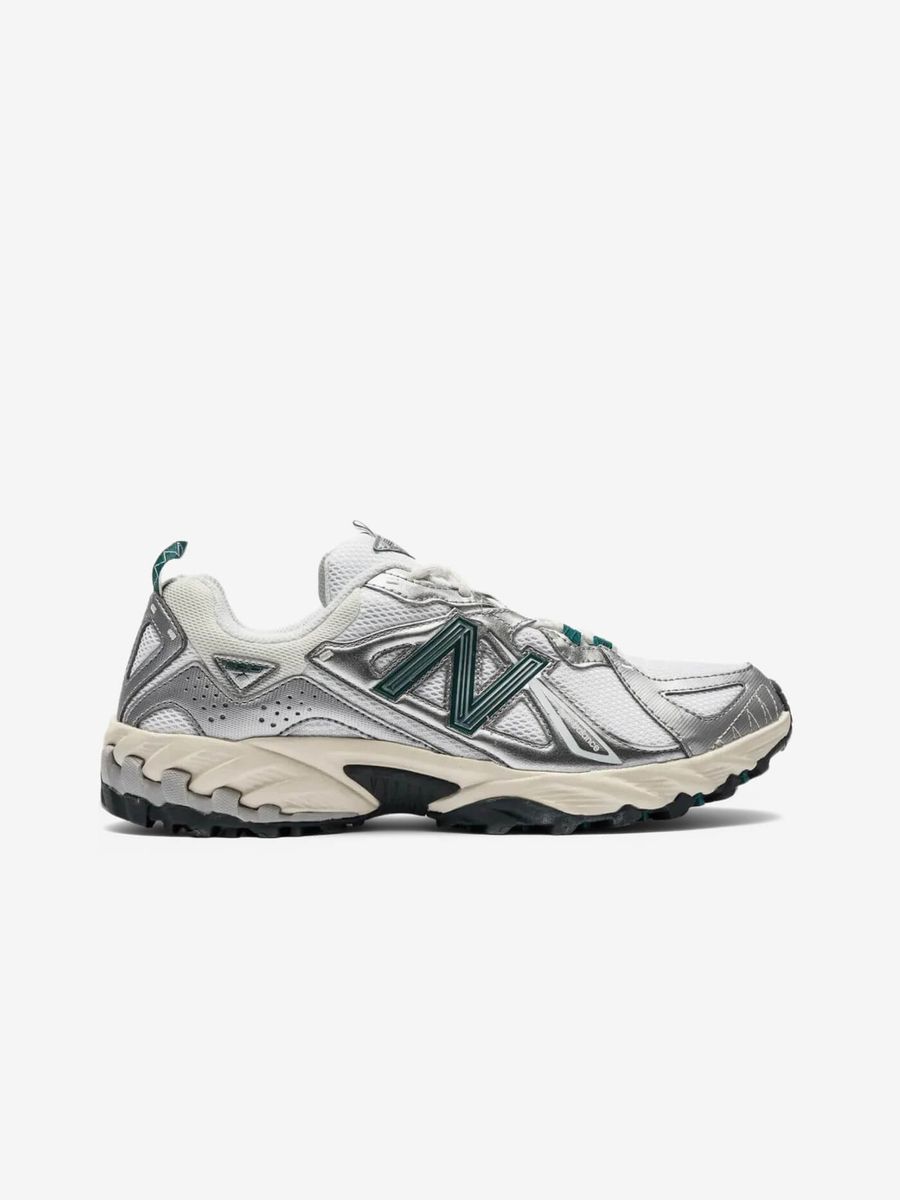 NEW BALANCE — Кроссовки 610 Silver Metallic/Reflection Green