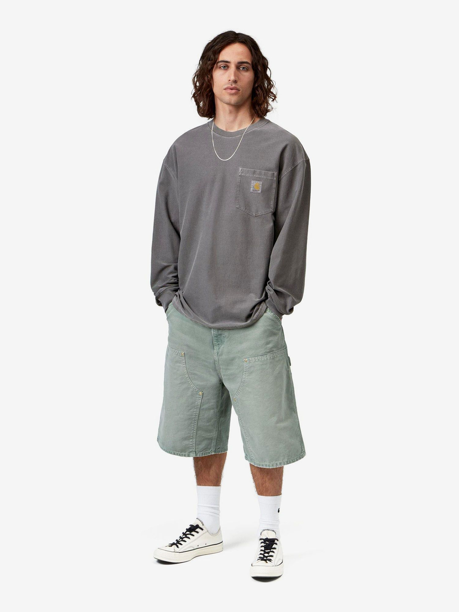 CARHARTT WIP — Лонгслив L/S Loose Pocket T-Shirt Black (Garment Dyed)