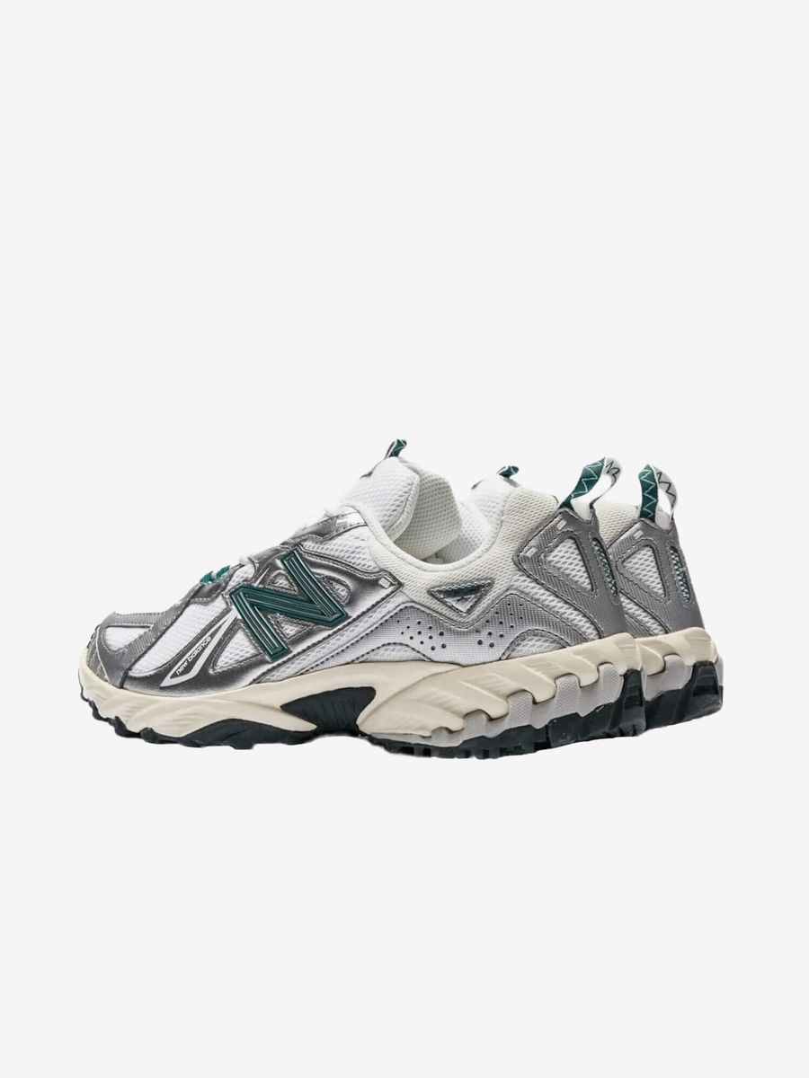 NEW BALANCE — Кроссовки 610 Silver Metallic/Reflection Green