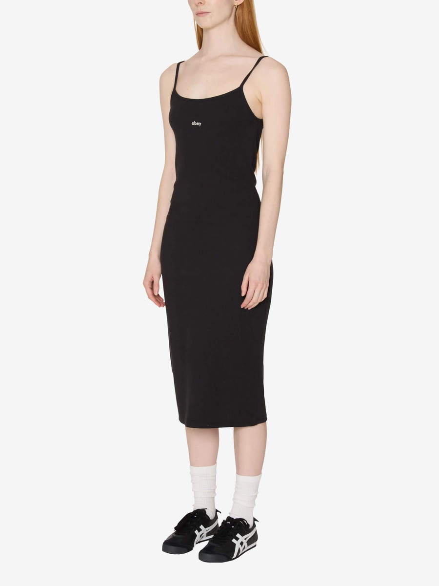 OBEY — Платье W Bianca Long Tank Dress Digital Black