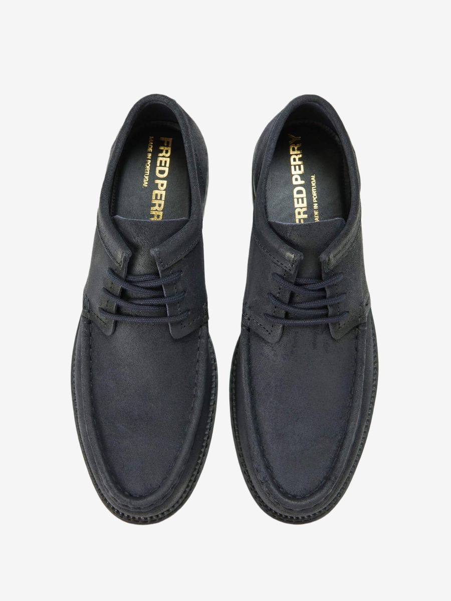 FRED PERRY — Ботинки Kenney Low Waxed Suede Anchor Grey