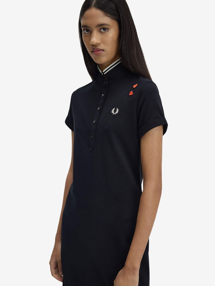 FRED PERRY — Платье Tipped Polo Dress Black
