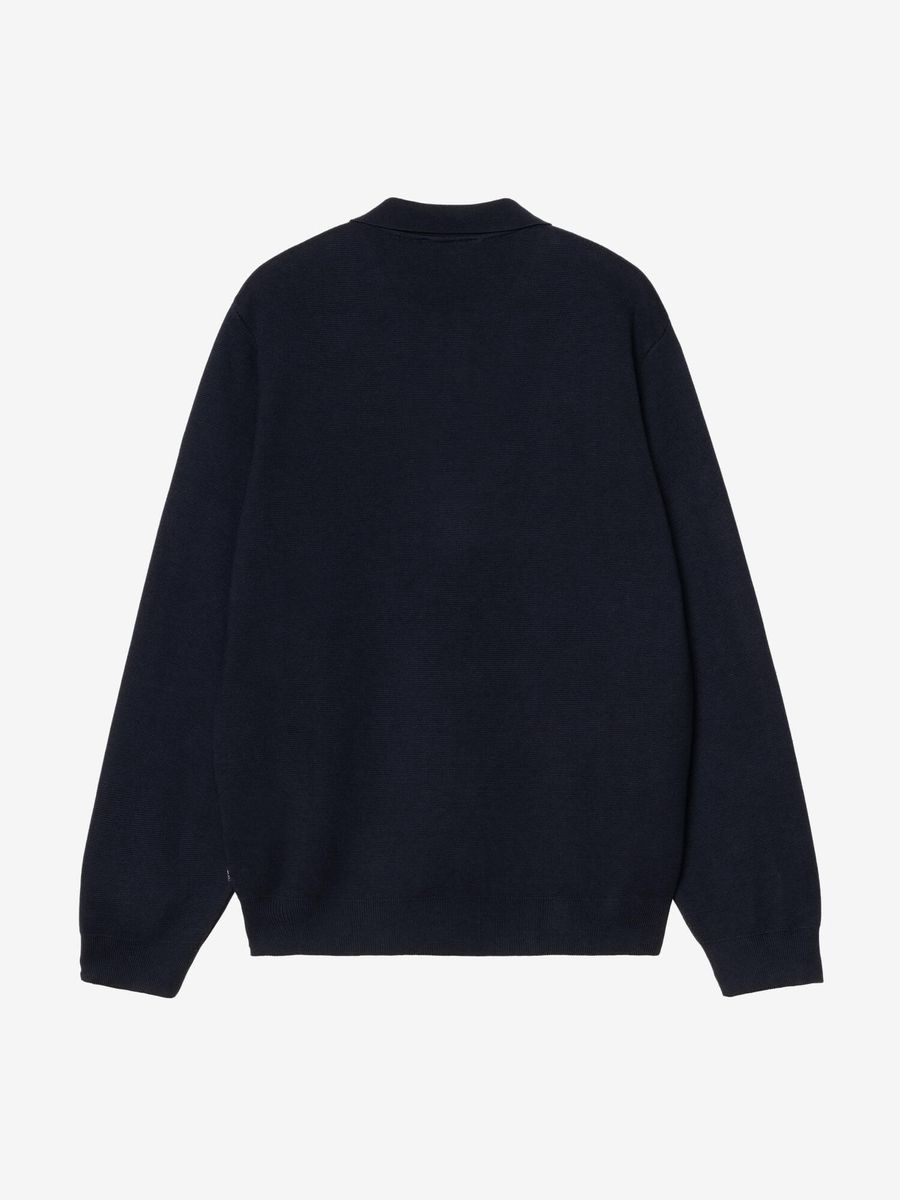 CARHARTT WIP — Свитер-Поло L/S Arlo Polo Dark Navy/Tarragon Kendricks Stripe