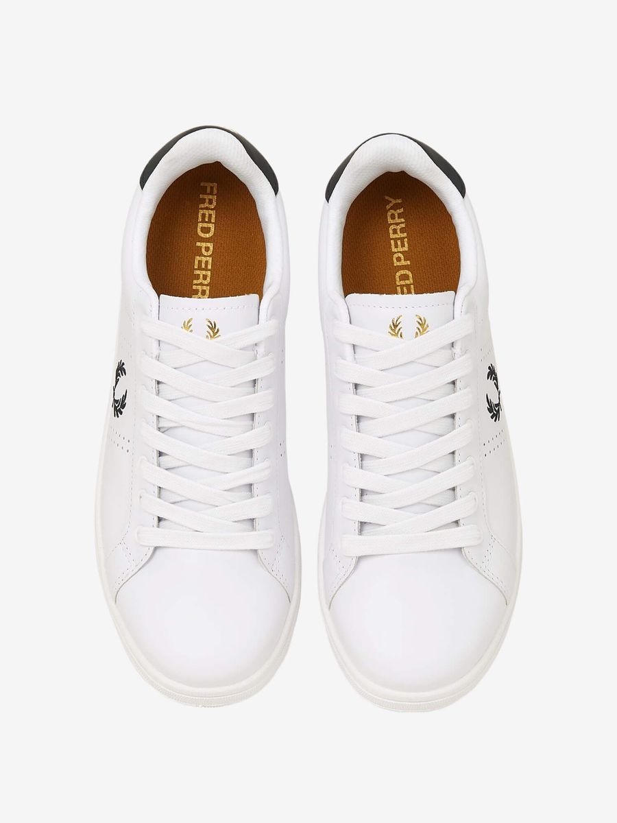 FRED PERRY — Кроссовки B721 Leather White/Navy