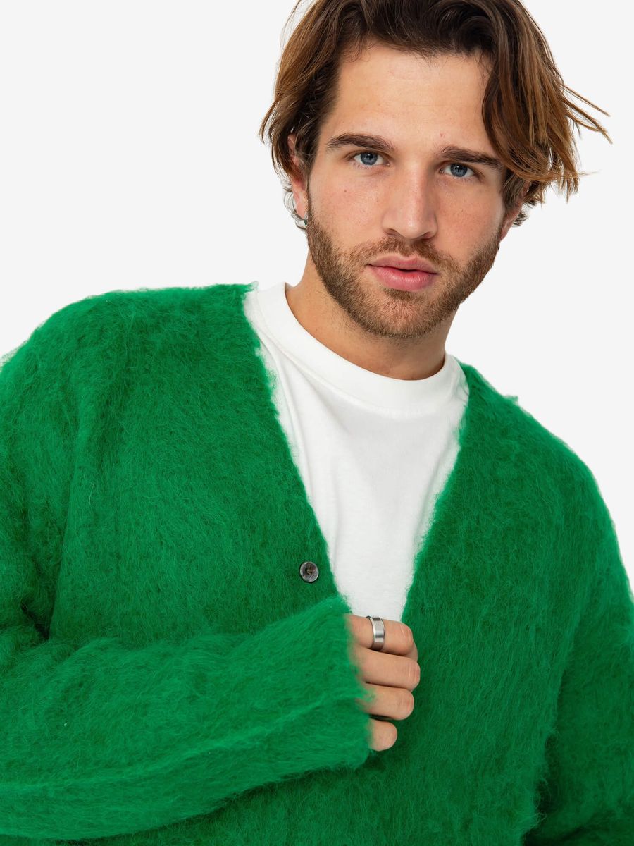 OBEY — Кардиган Вязанный Patron Cardigan Bright Green