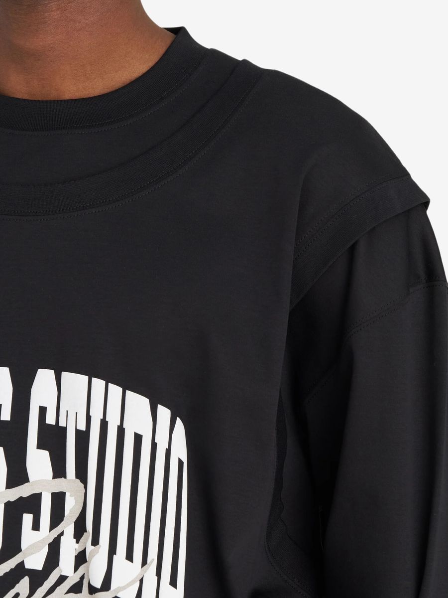 ÉTUDES STUDIO — Лонгслив Hybrid LS University Black
