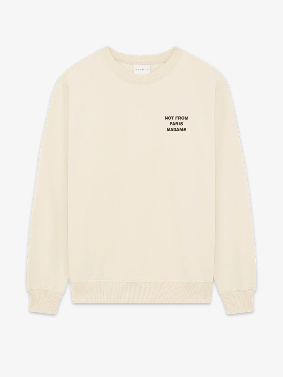 DRÔLE DE MONSIEUR — Свитшот Bold Slogan Sweatshirt Mastic