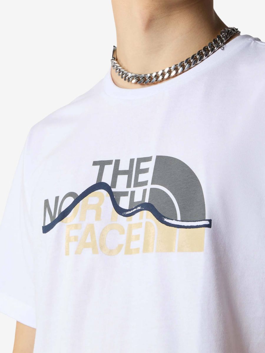 THE NORTH FACE — Футболка Mountain Line White