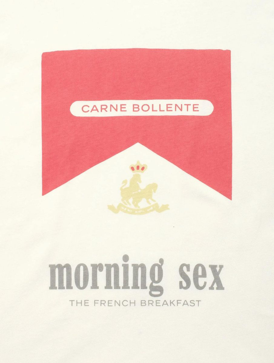 CARNE BOLLENTE — Футболка Breakfast In Bed Off White