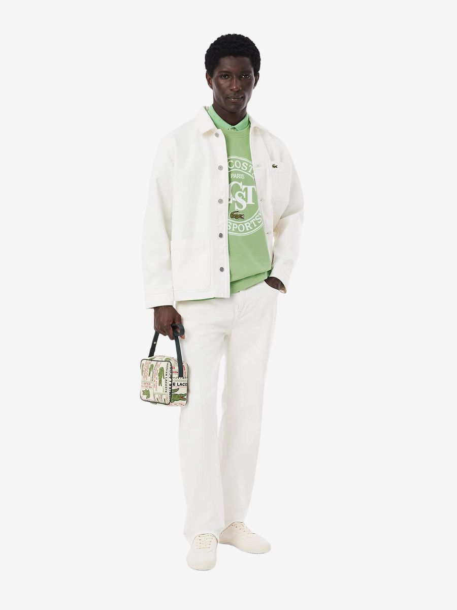 LACOSTE — Футболка Loose Fit Heavy Cotton Printed Tee Lime