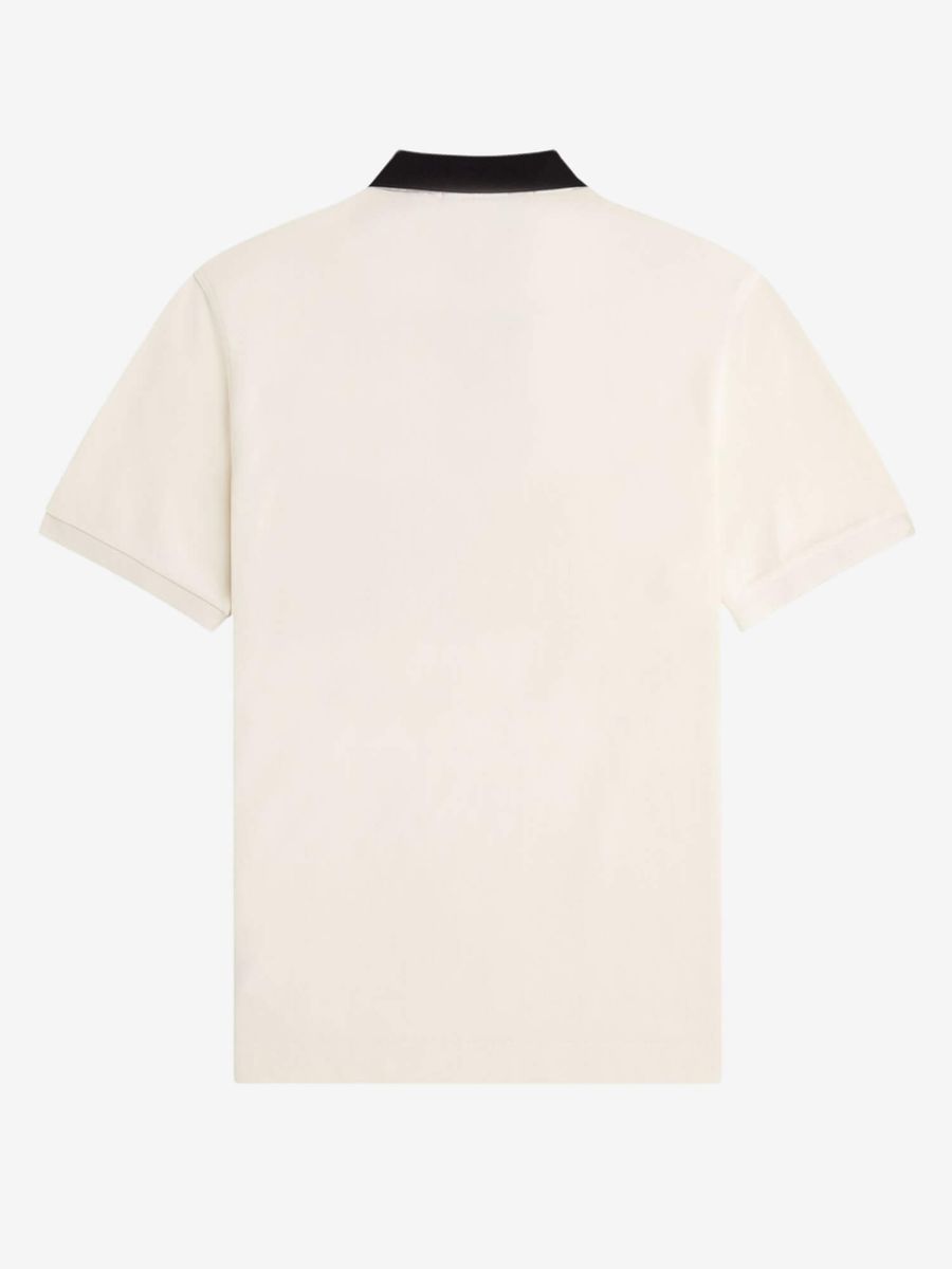 FRED PERRY — Рубашка Поло Embroidered Panel Polo Ecru
