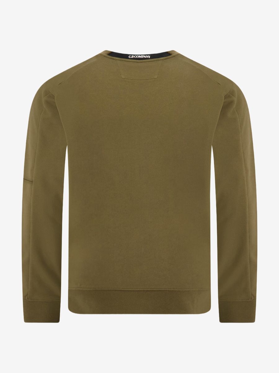 C.P. COMPANY — Свитшот Diagonal Raised Lens Sweat Military Green