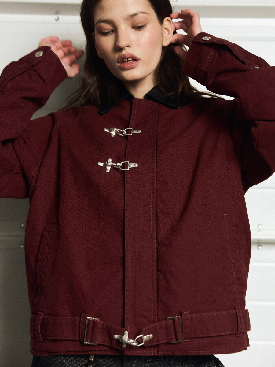 BRÛLER D’AMOUR — Куртка "Atelier trouvé" Jacket Burgundy