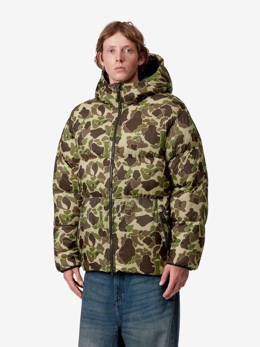 CARHARTT WIP — Куртка Toronto Puffer Black/Camo Duck Green