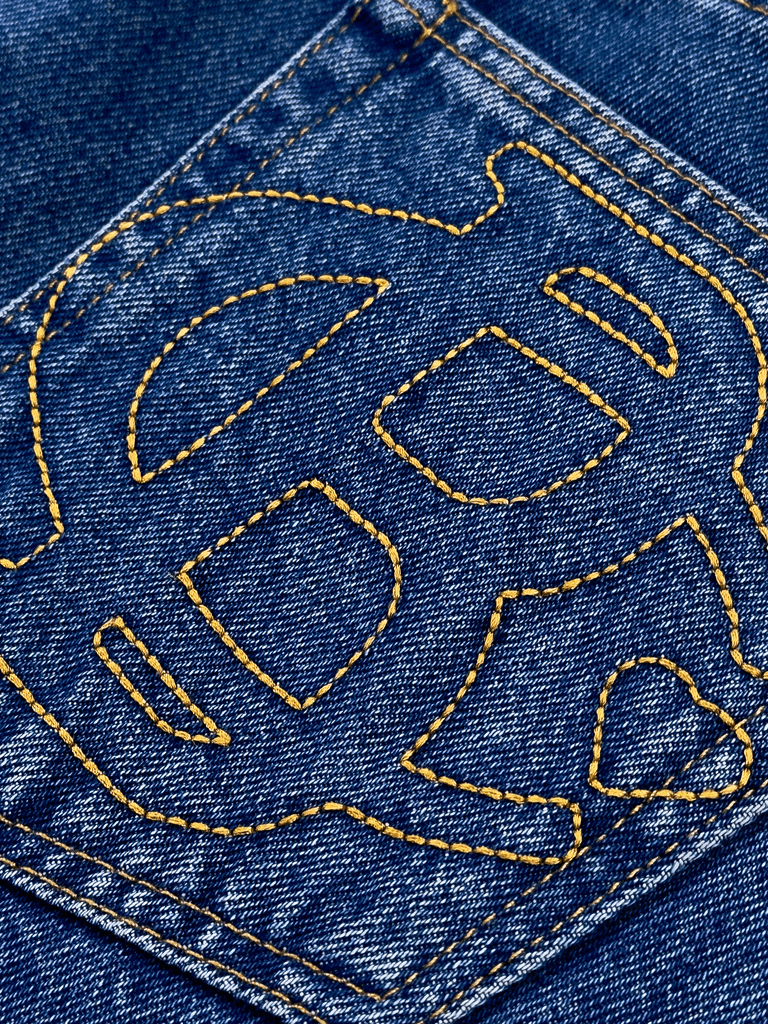 DISSIDENT — Джинсы Coat of Hearts Baggy Jeans Blue