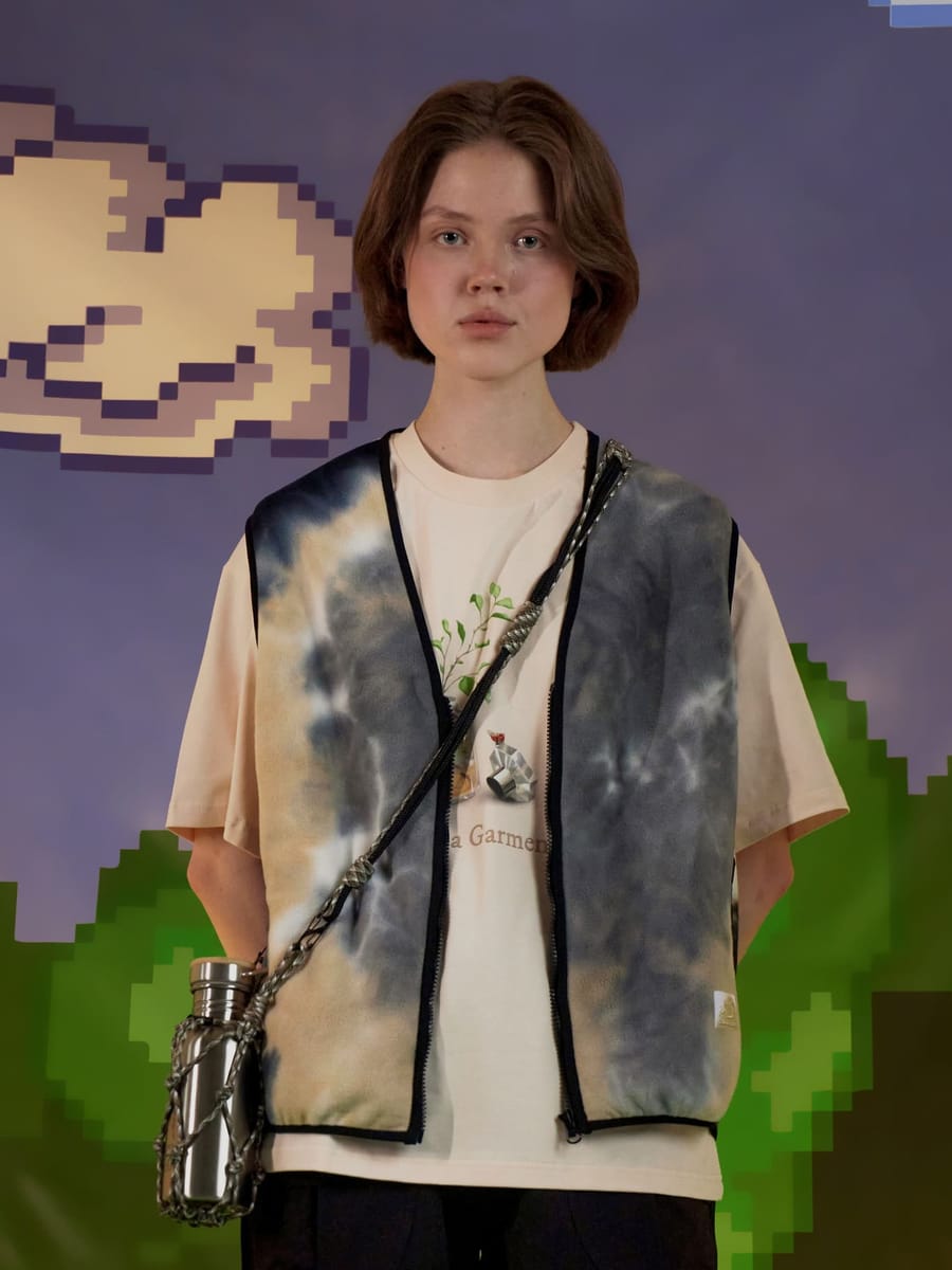 CALLED A GARMENT — Жилетка Wilderness Tie-Dye Лунная Ночь