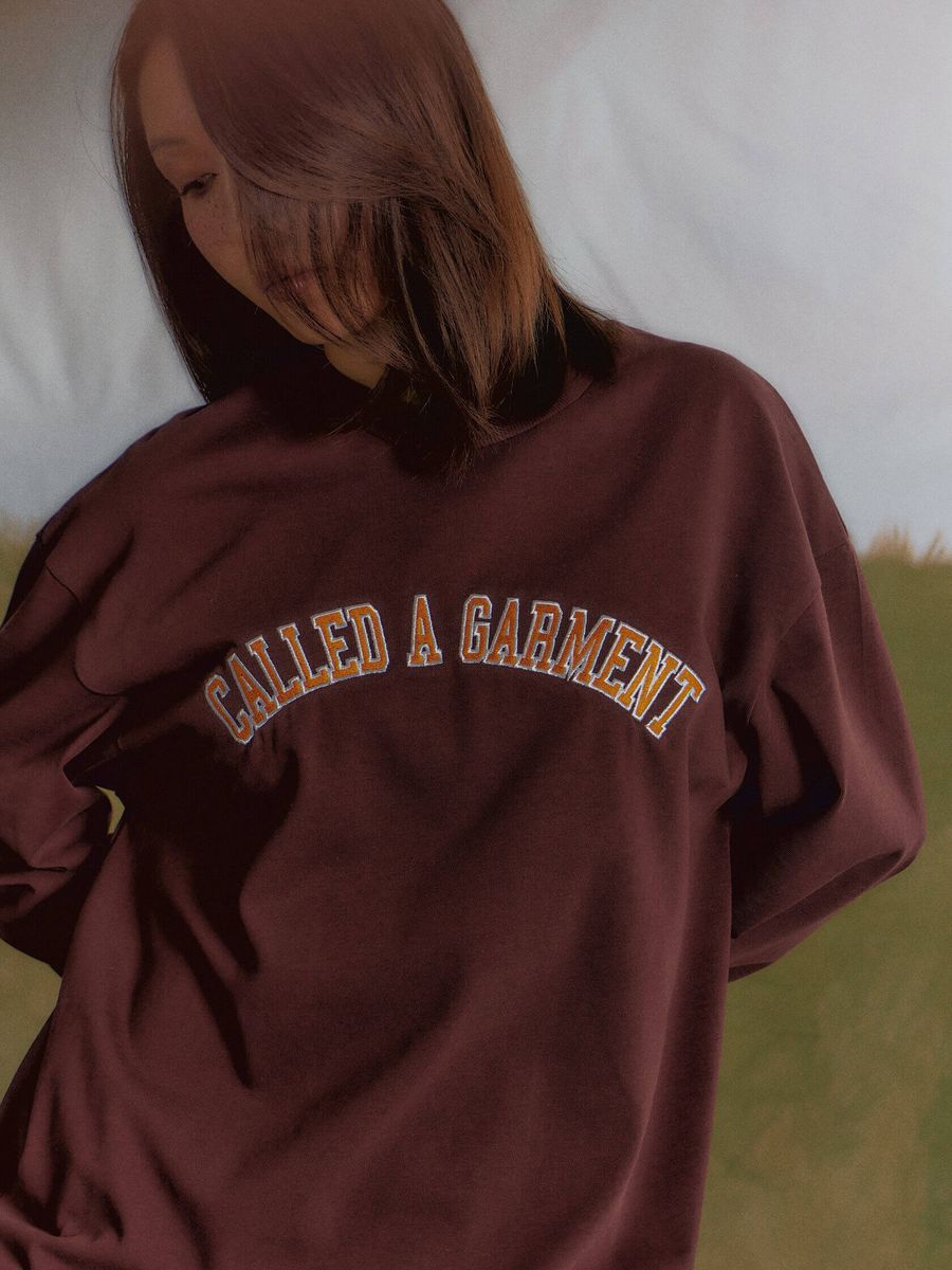 CALLED A GARMENT — Лонгслив  College Вишневый
