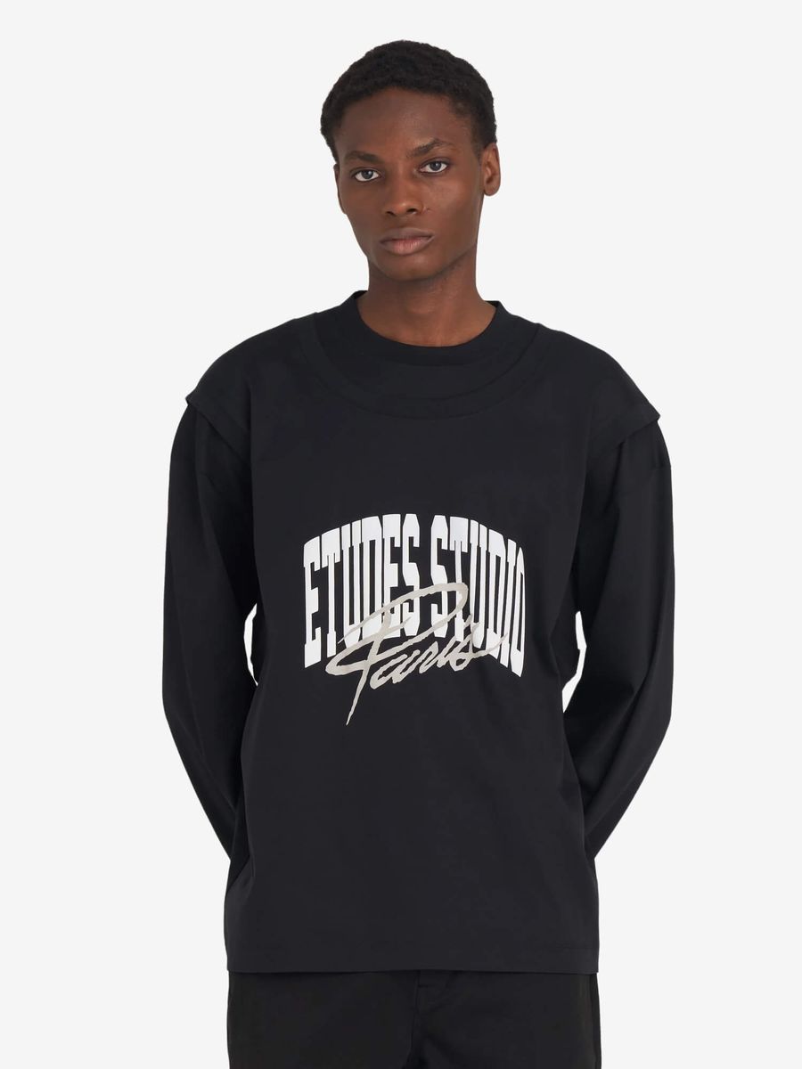 ÉTUDES STUDIO — Лонгслив Hybrid LS University Black